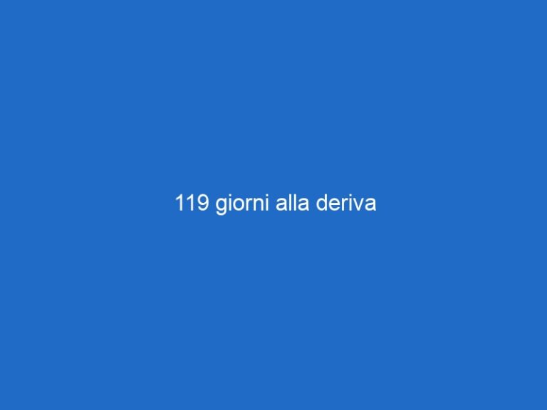 119 giorni alla deriva