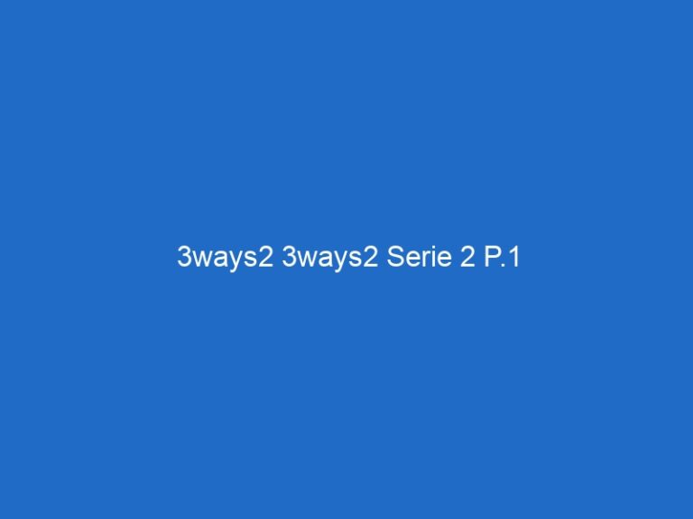 3ways2 3ways2 Serie 2 P.1