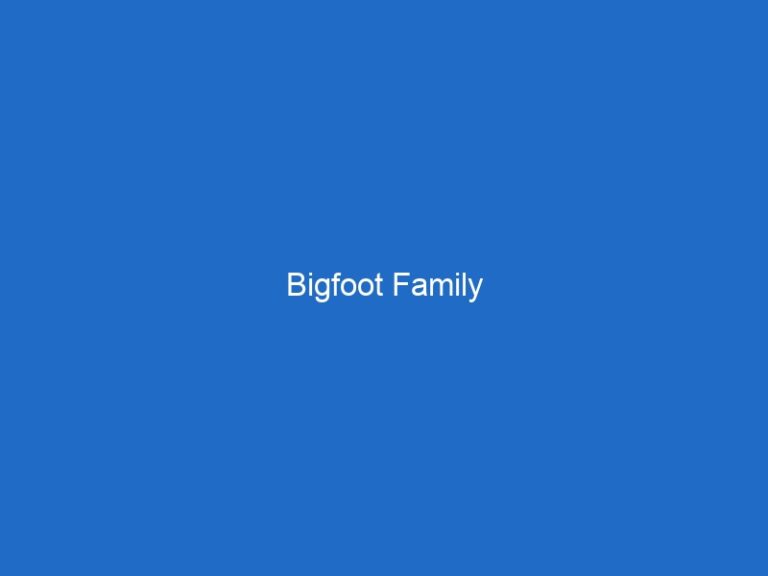 Bigfoot Family