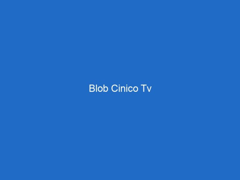 Blob Cinico Tv
