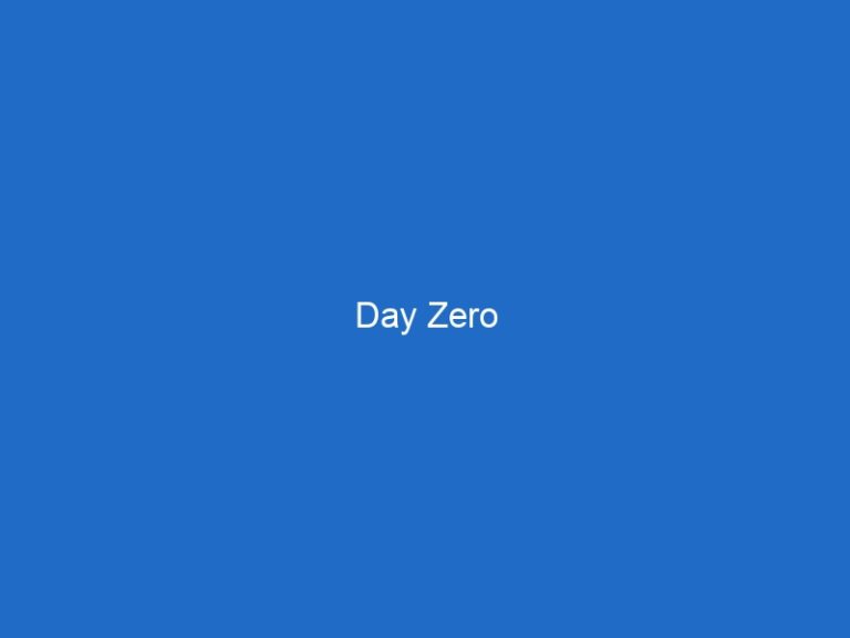 Day Zero