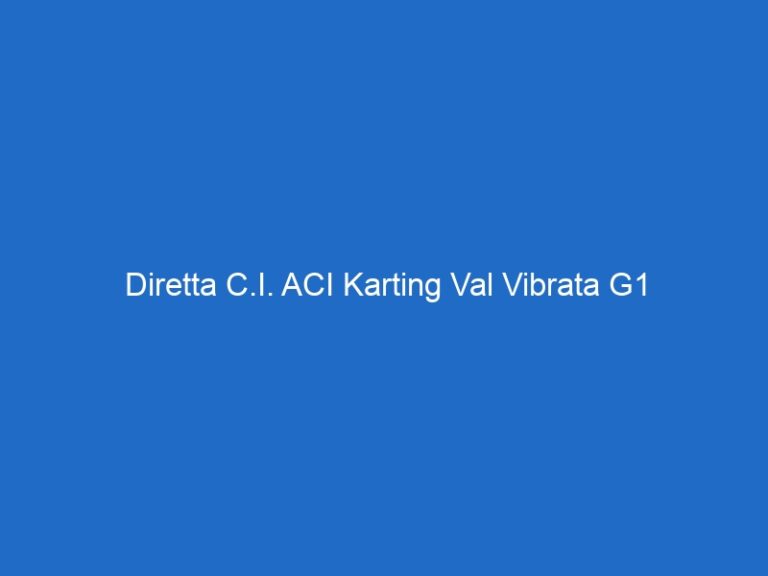 Diretta C.I. ACI Karting Val Vibrata G1