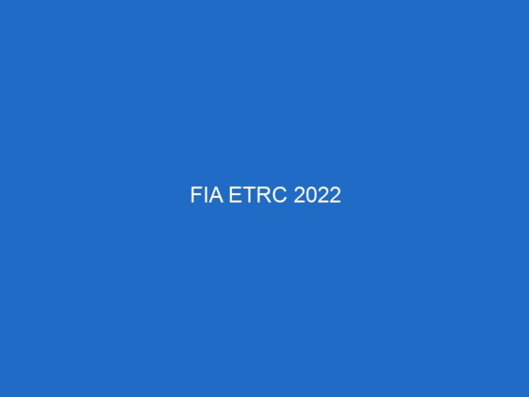 FIA ETRC 2022