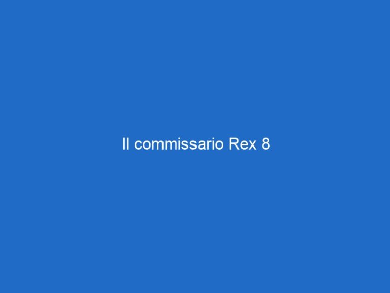 Il commissario Rex 8