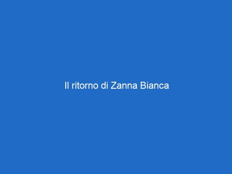 Il ritorno di Zanna Bianca