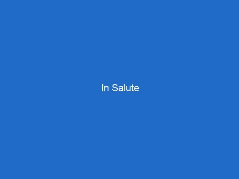 In Salute