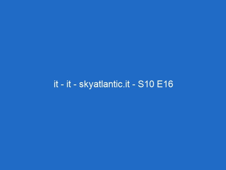 it – it – skyatlantic.it – S10 E16