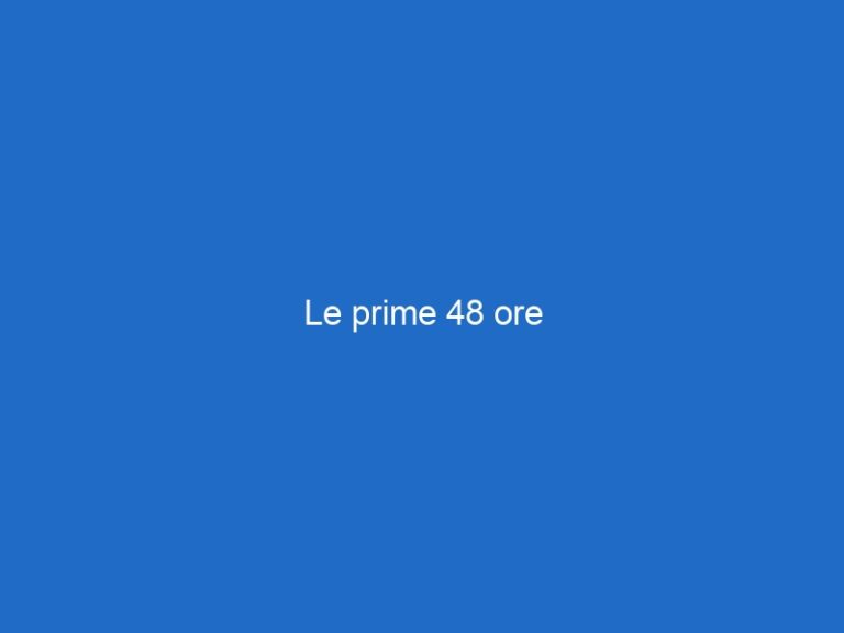 Le prime 48 ore Le prime 48 ore