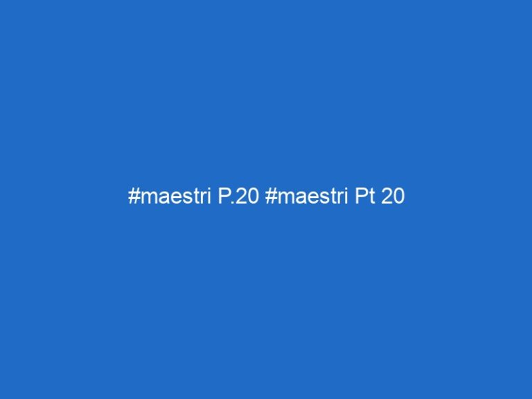 #maestri P.20 #maestri Pt 20