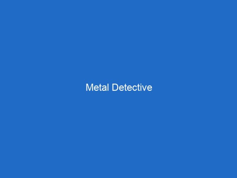 Metal Detective