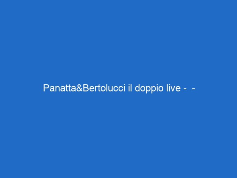Panatta&Bertolucci il doppio live –  – skysportarena.it