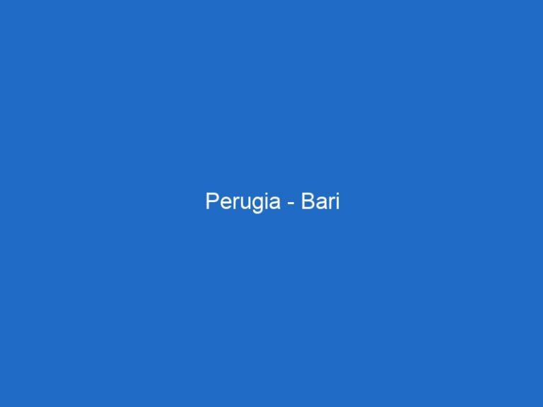 Perugia – Bari