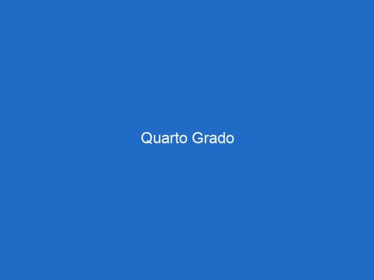Quarto Grado