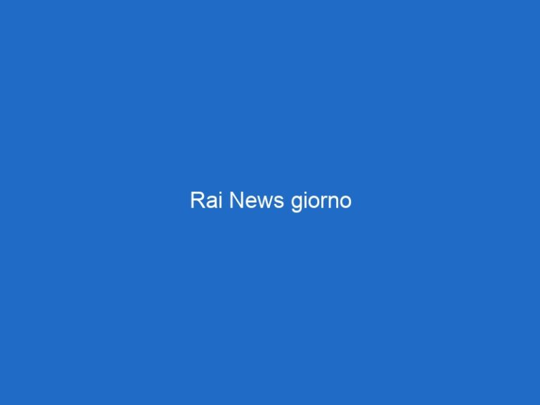 Rai News giorno