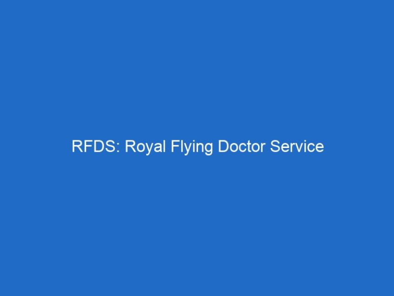 RFDS: Royal Flying Doctor Service