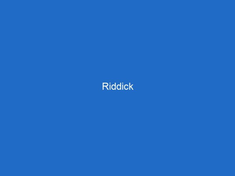 Riddick