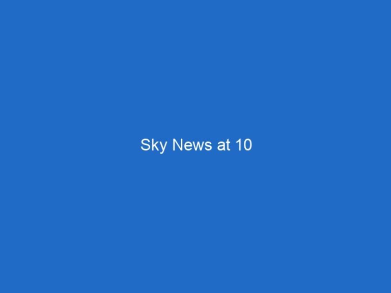 Sky News at 10