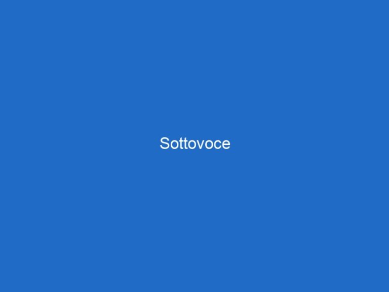 Sottovoce