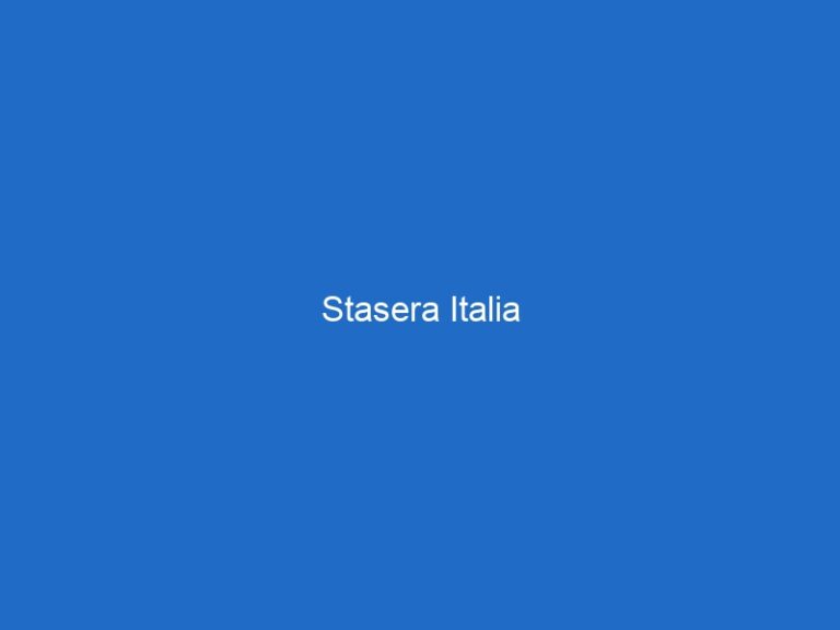 Stasera Italia