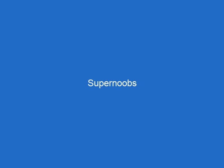 Supernoobs