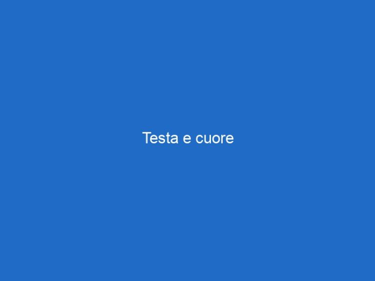 Testa e cuore