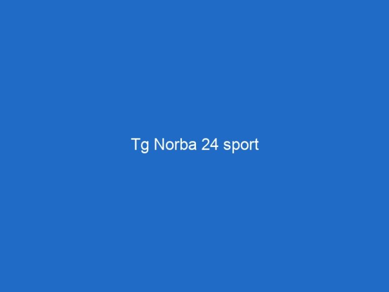 Tg Norba 24 sport