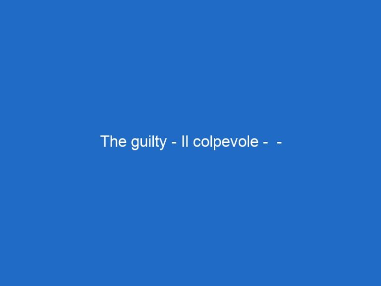 The guilty – Il colpevole –  – skycinemasuspense.it