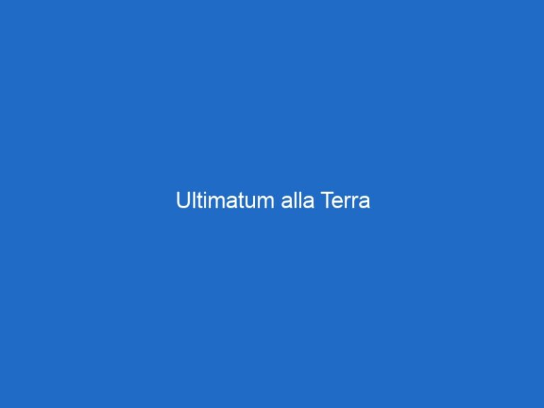 Ultimatum alla Terra