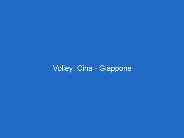 Volley: Cina – Giappone