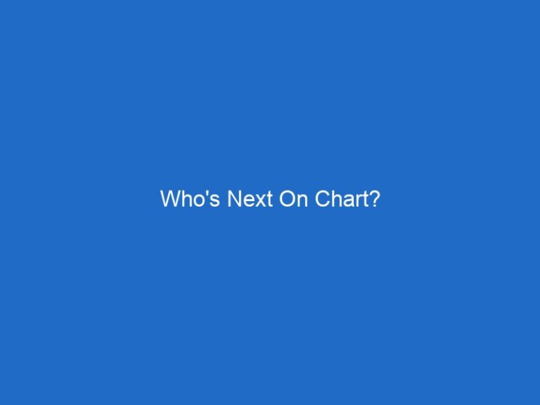 Who’s Next On Chart?