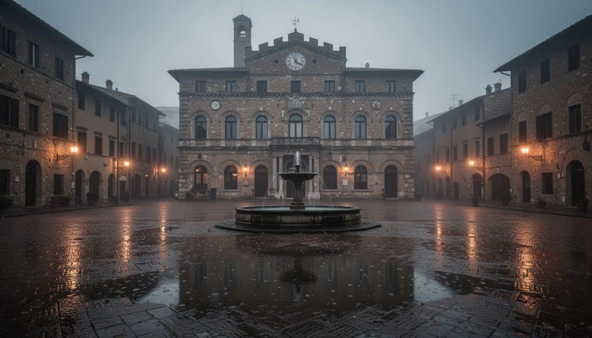 Montepulciano La Piazza Di Twilight