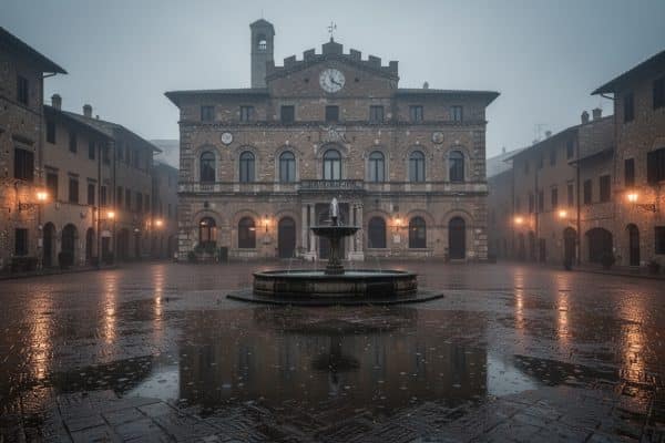 Montepulciano La Piazza Di Twilight